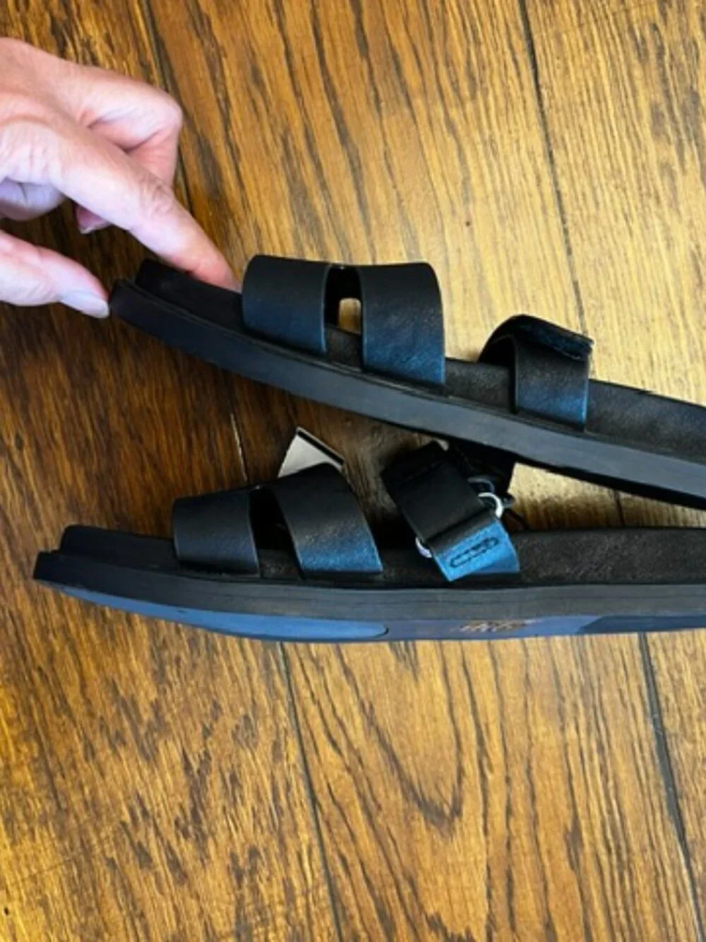Women's New w/tags Pop Comfort Fit Sandals, Black, slide on, Size 9
